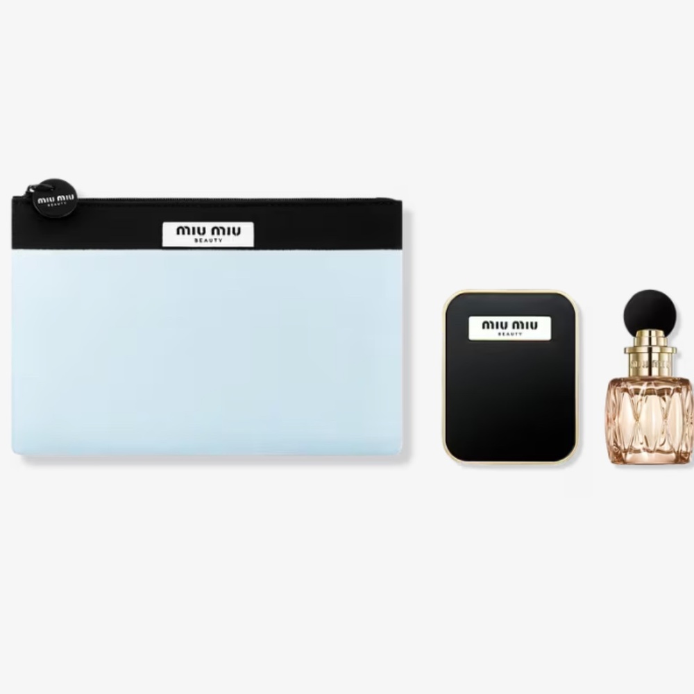 NEW Miu Miu set of 3 - Miutine EDP/mirror/ pouch